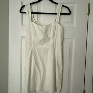Abercrombie & Fitch Cream Smocked Dress
